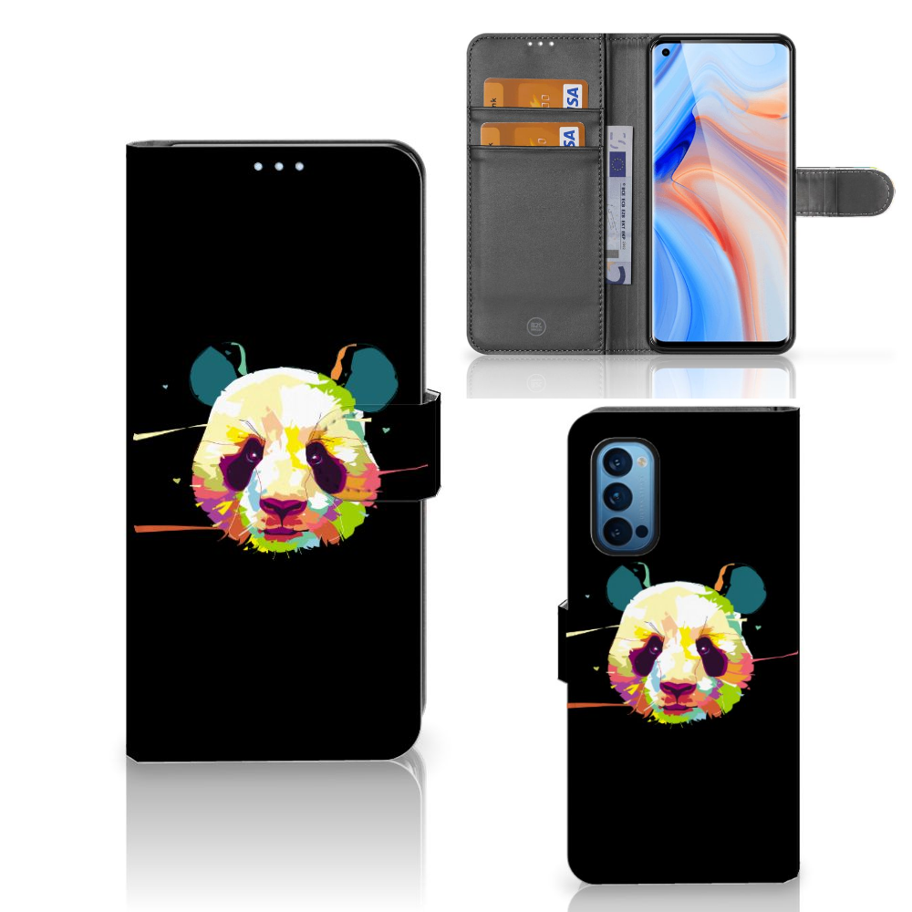 OPPO Reno 4 Pro 5G Leuk Hoesje Panda Color
