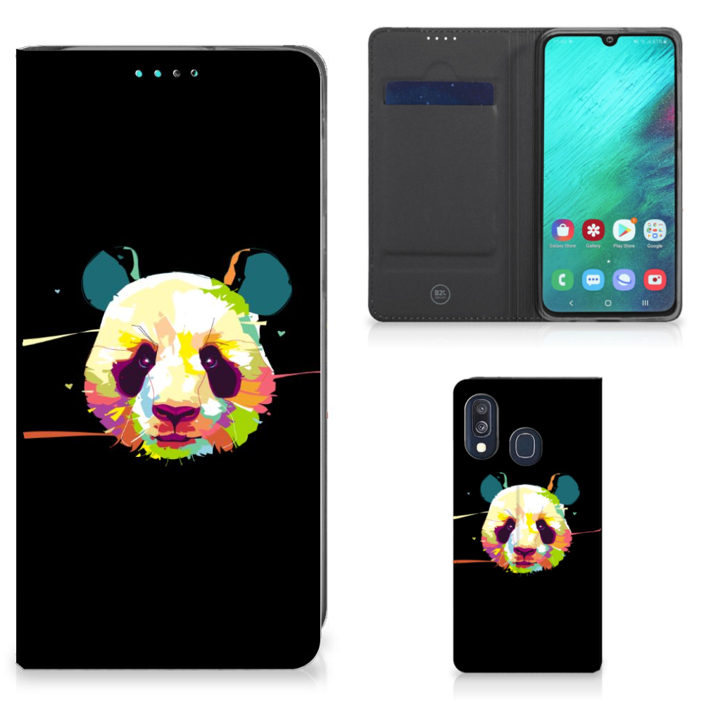 Samsung Galaxy A40 Magnet Case Panda Color