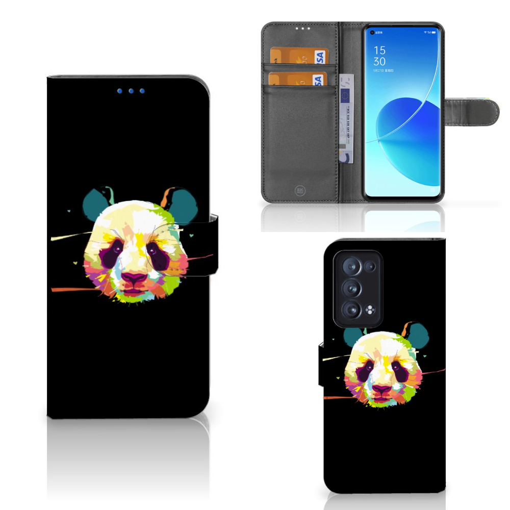 OPPO Reno 6 Pro Plus 5G Leuk Hoesje Panda Color