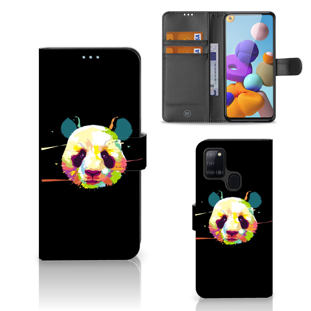 Samsung Galaxy A21s Leuk Hoesje Panda Color