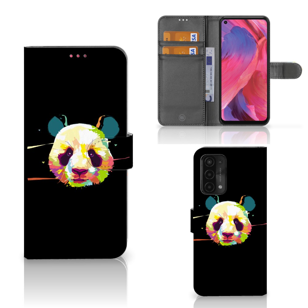 OPPO A54 5G | A74 5G | A93 5G Leuk Hoesje Panda Color
