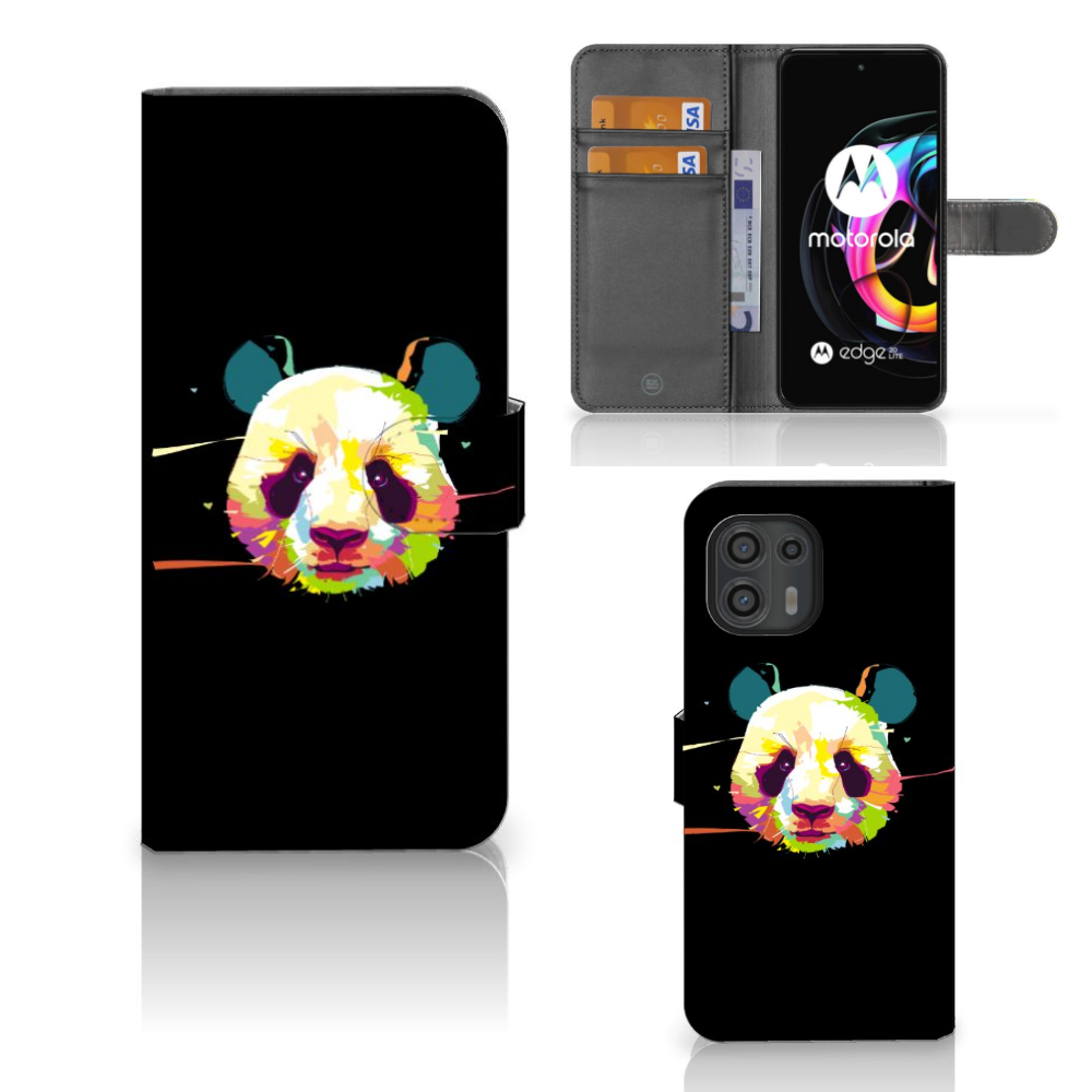 Motorola Edge 20 Lite Leuk Hoesje Panda Color