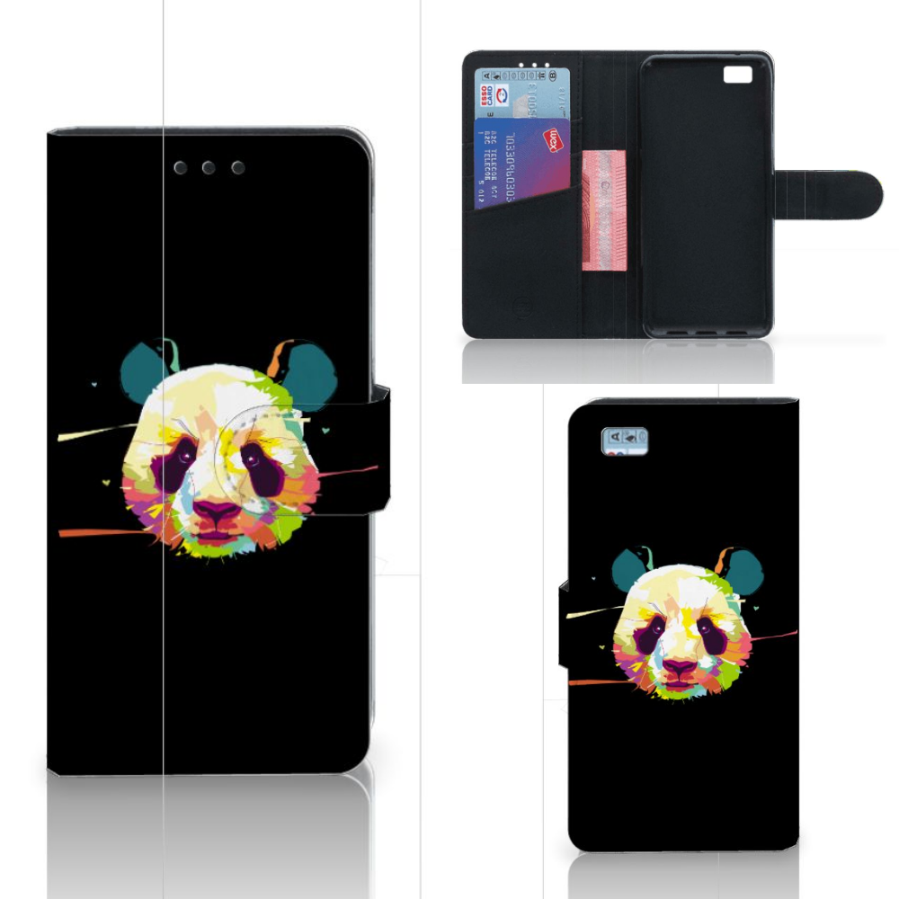 Huawei Ascend P8 Lite Leuk Hoesje Panda Color