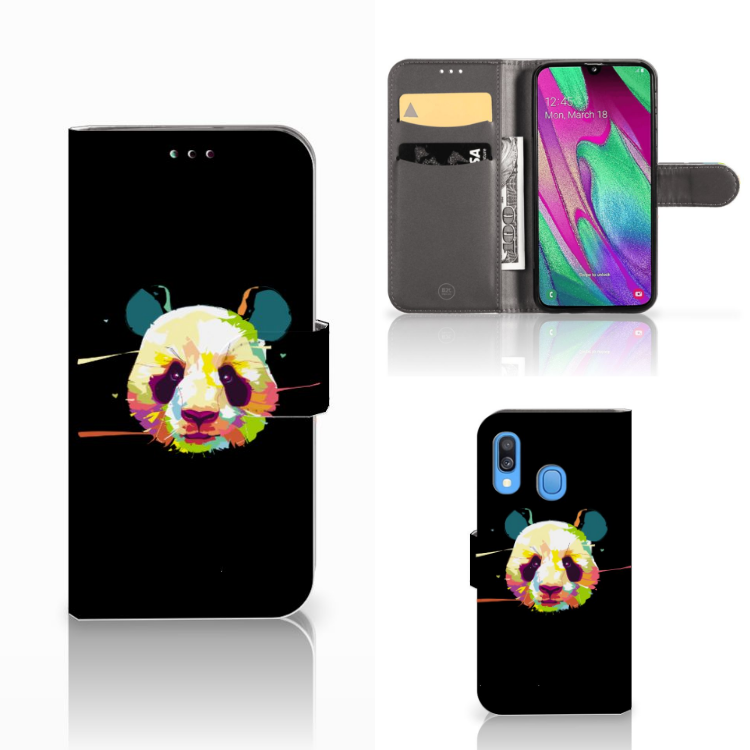 Samsung Galaxy A40 Leuk Hoesje Panda Color