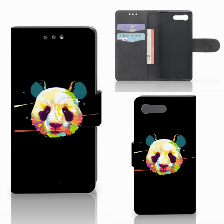 Sony Xperia X Compact Leuk Hoesje Panda Color
