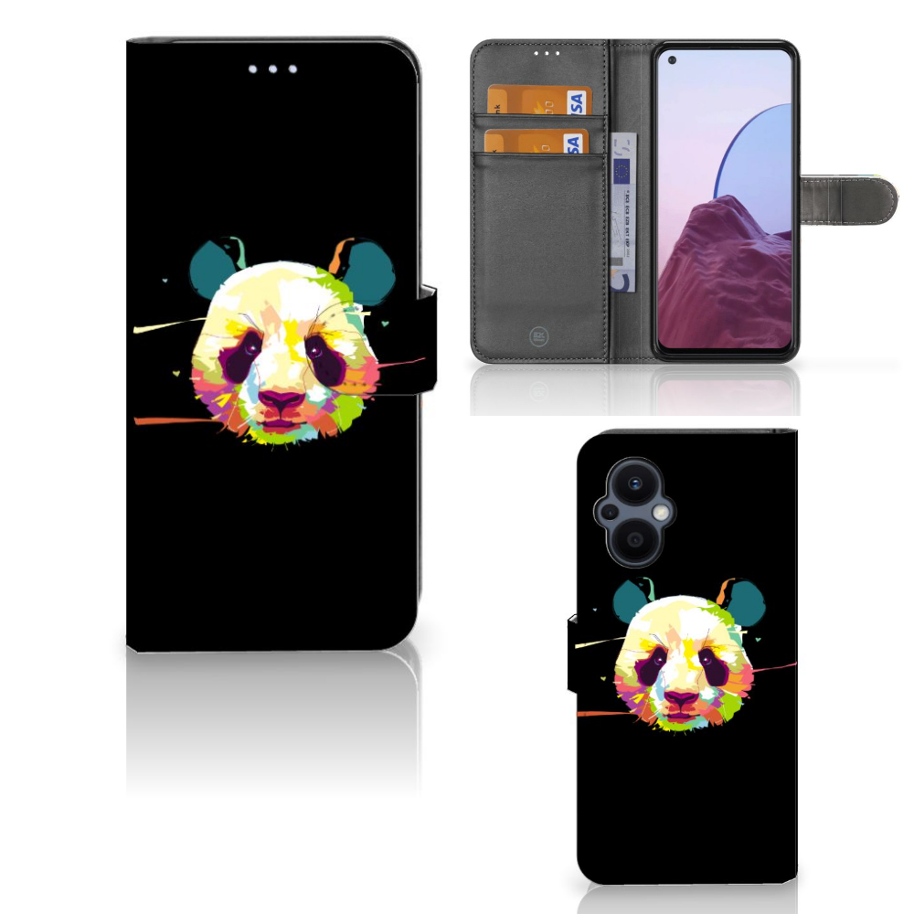 OPPO Reno 8 Lite | OnePlus Nord N20 Leuk Hoesje Panda Color