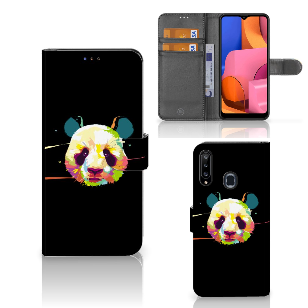 Samsung Galaxy A20s Leuk Hoesje Panda Color
