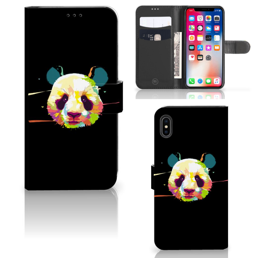 Apple iPhone Xs Max Leuk Hoesje Panda Color