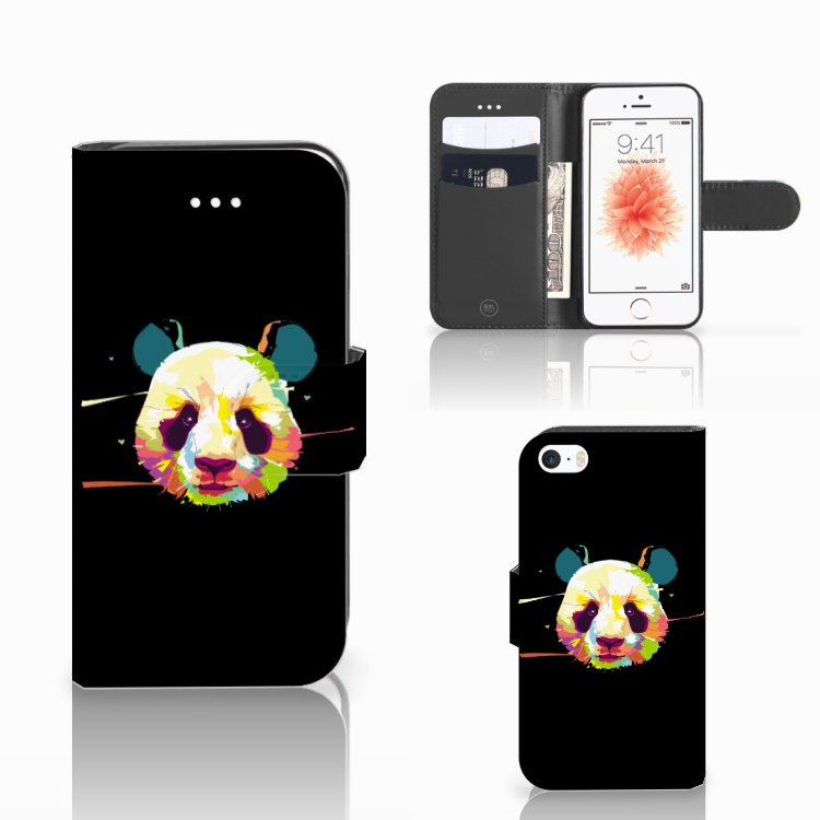 Apple iPhone 5 | 5s | SE Leuk Hoesje Panda Color