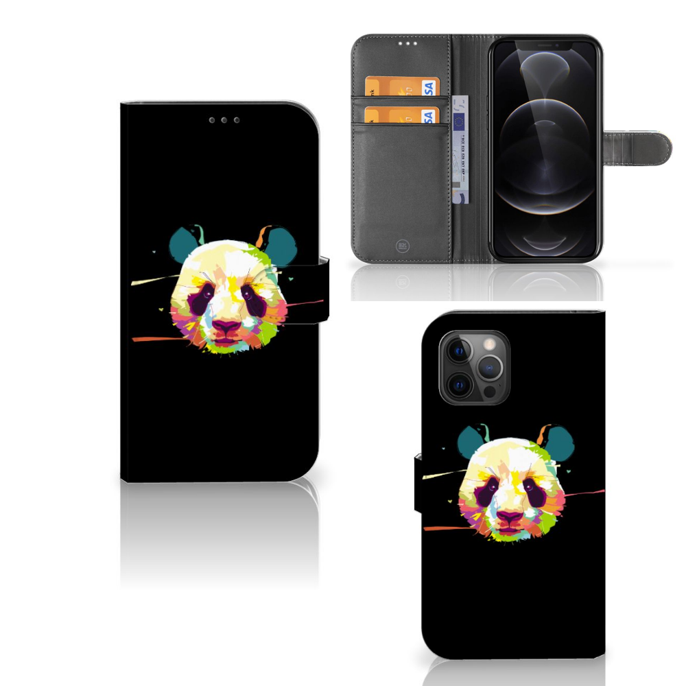 Apple iPhone 12 Pro Max Leuk Hoesje Panda Color