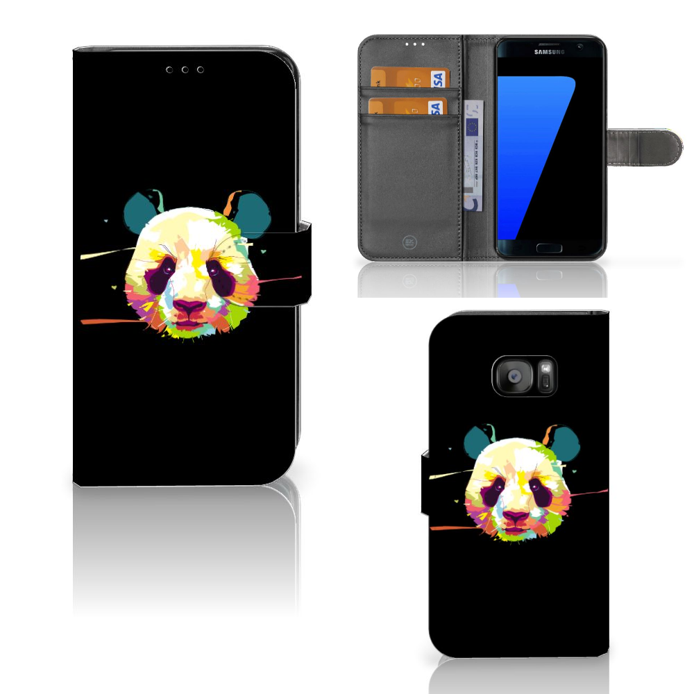 Samsung Galaxy S7 Edge Boekhoesje Design Panda Color