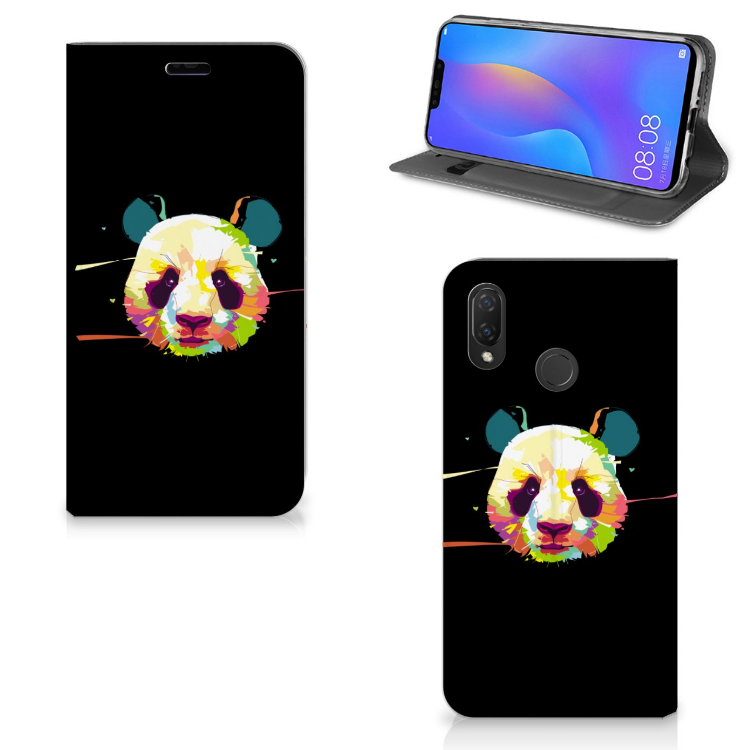 Huawei P Smart Plus Standcase Hoesje Design Panda Color