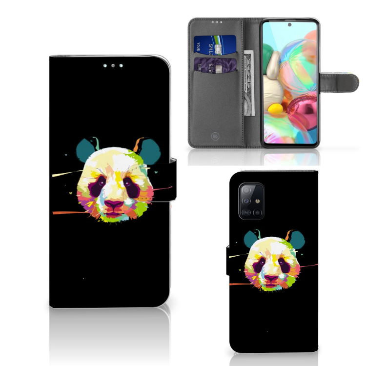 Samsung Galaxy A71 Leuk Hoesje Panda Color