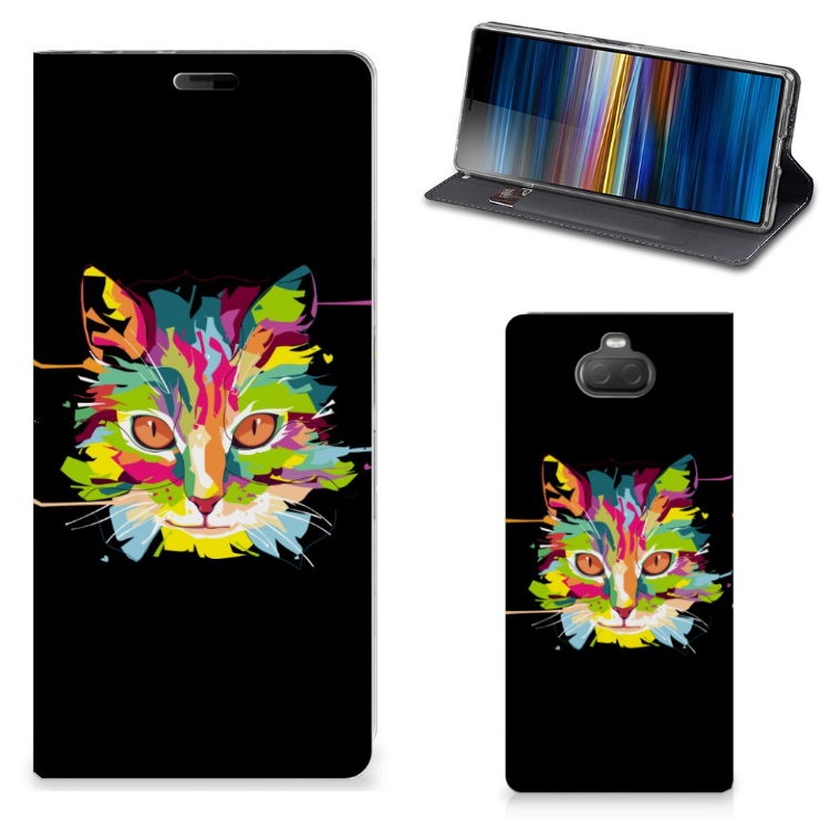 Sony Xperia 10 Plus Magnet Case Cat Color