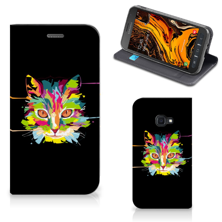 Samsung Galaxy Xcover 4s Magnet Case Cat Color