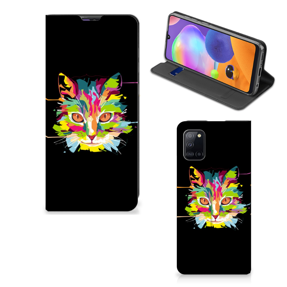 Samsung Galaxy A31 Magnet Case Cat Color