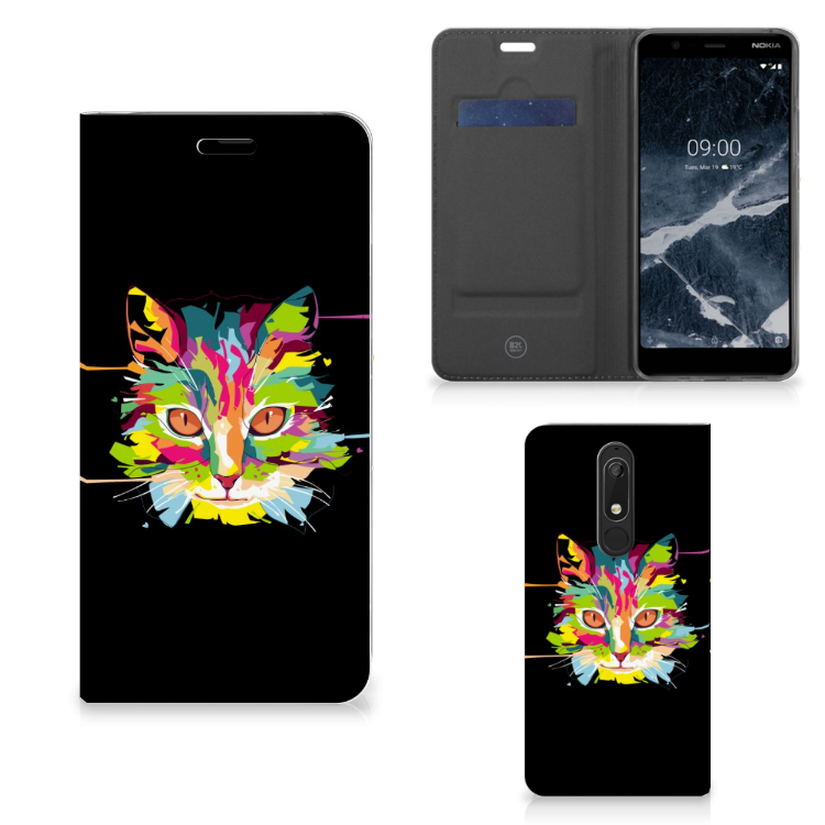 Nokia 5.1 (2018) Magnet Case Cat Color