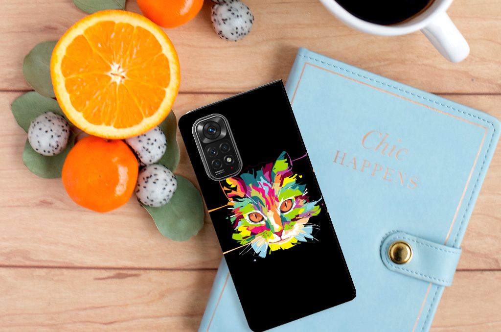 Xiaomi Redmi Note 11/11S Magnet Case Cat Color