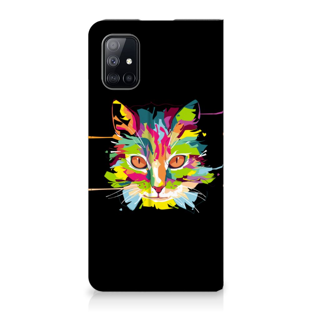 Samsung Galaxy M51 Magnet Case Cat Color
