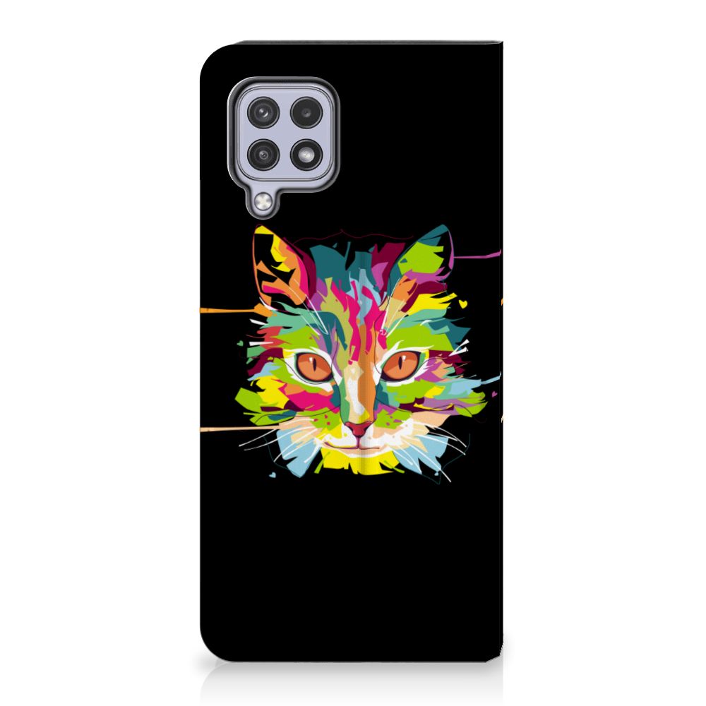 Samsung Galaxy A22 4G | M22 Magnet Case Cat Color