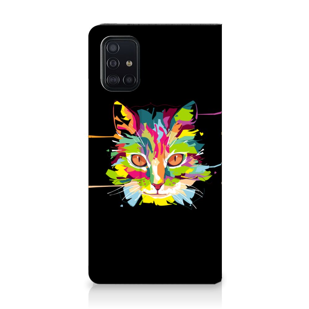 Samsung Galaxy A51 Magnet Case Cat Color