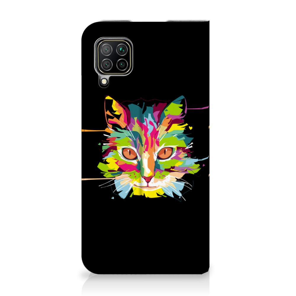 Huawei P40 Lite Magnet Case Cat Color