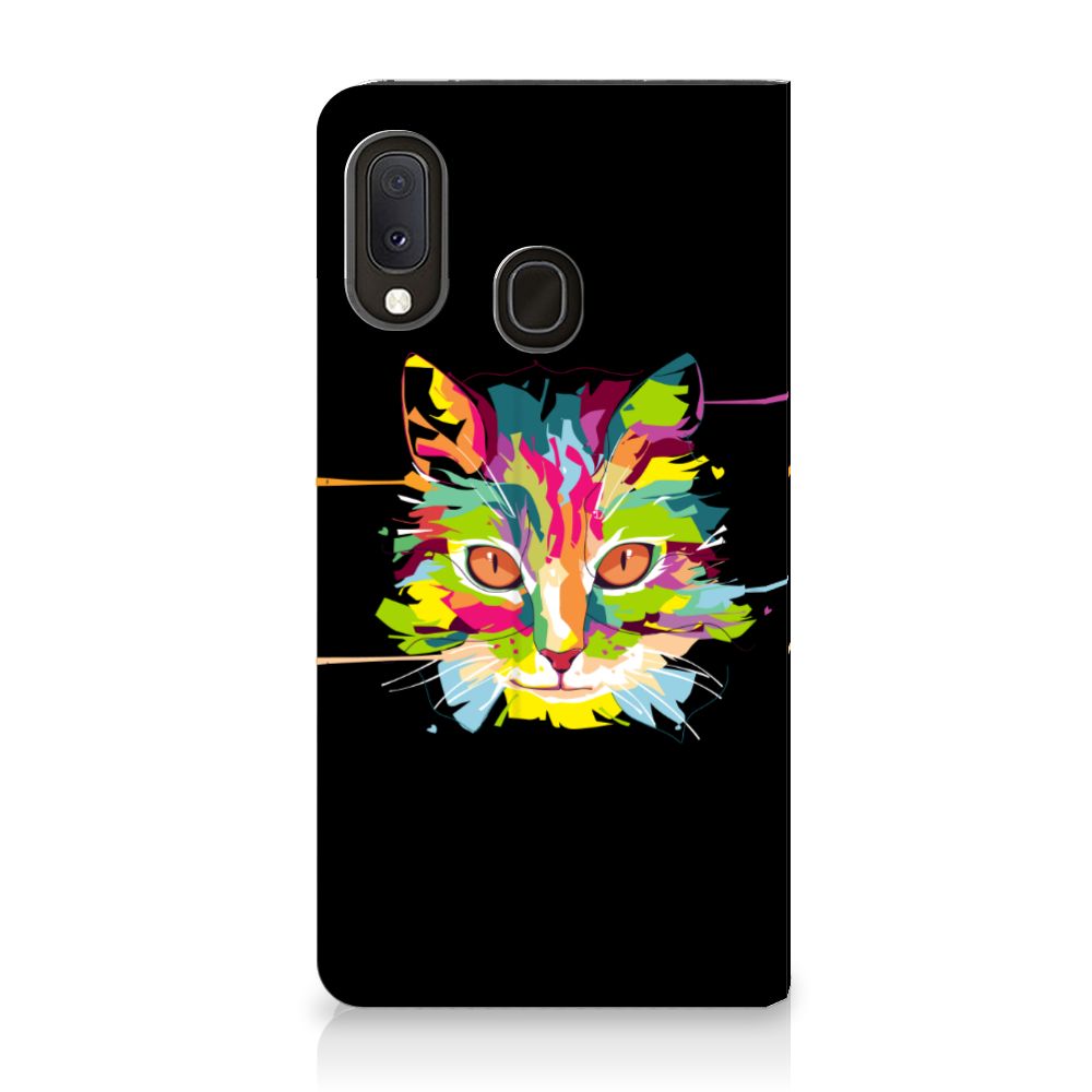 Samsung Galaxy A20e Magnet Case Cat Color