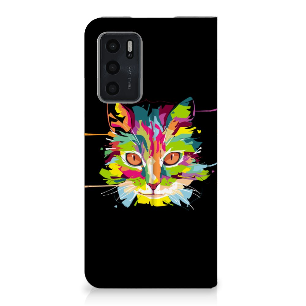 OPPO A54s | A16 | A16s Magnet Case Cat Color