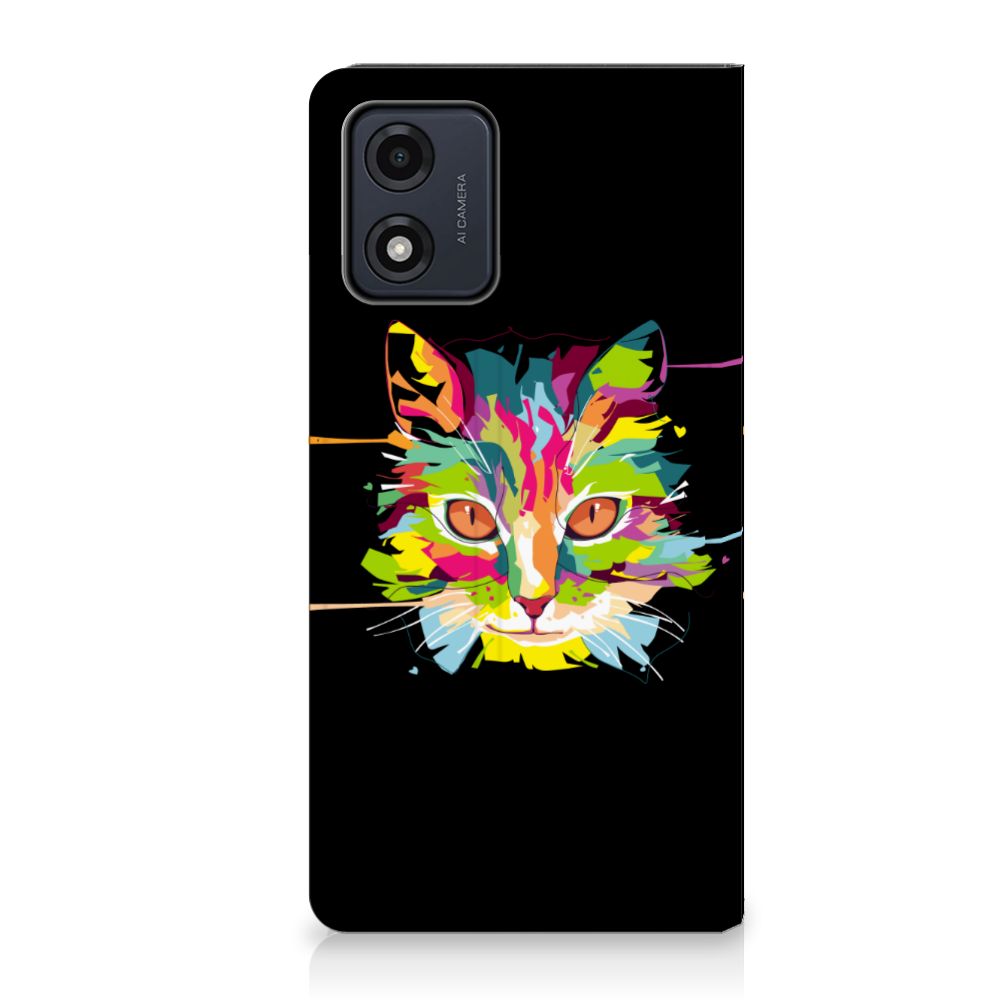 Motorola Moto E13 4G Magnet Case Cat Color