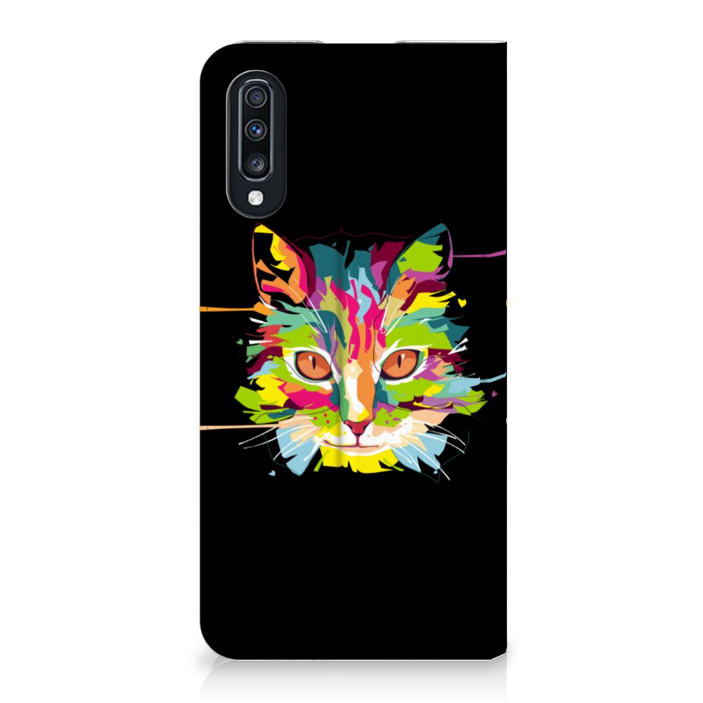 Samsung Galaxy A70 Magnet Case Cat Color