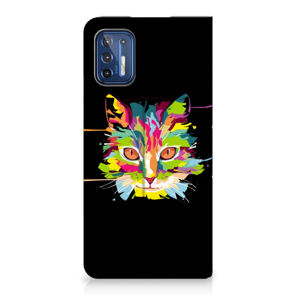 Motorola Moto G9 Plus Magnet Case Cat Color