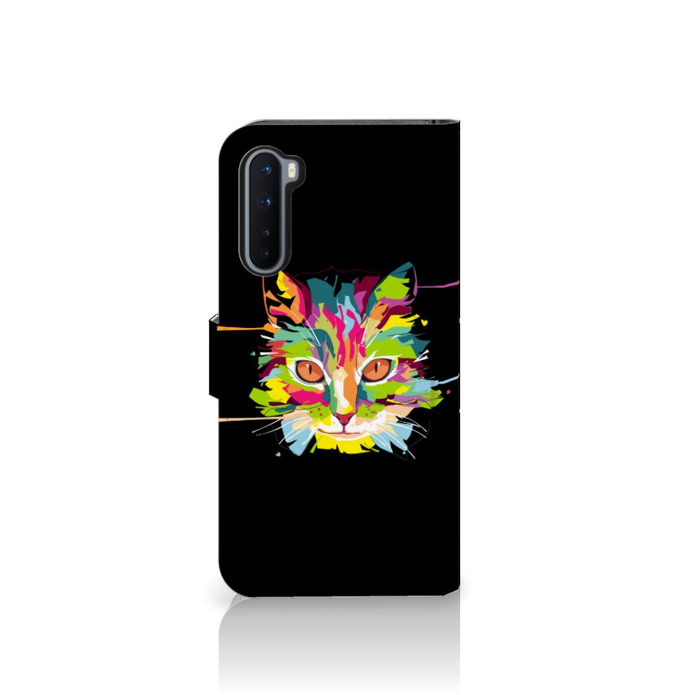 OnePlus Nord Leuk Hoesje Cat Color