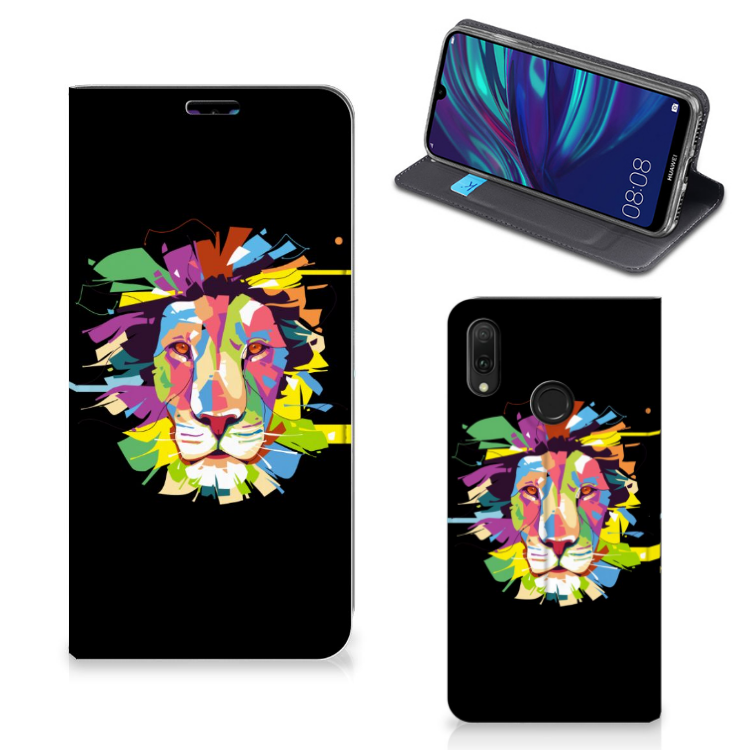 Huawei Y7 hoesje Y7 Pro (2019) Magnet Case Lion Color