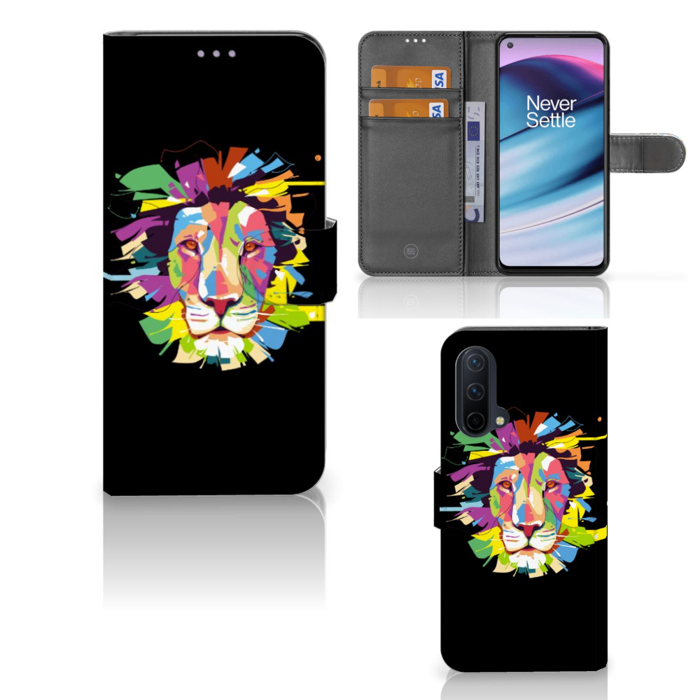 OnePlus Nord CE 5G Leuk Hoesje Lion Color