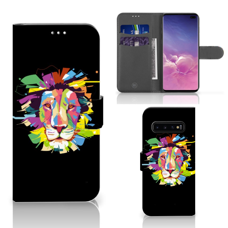 Samsung Galaxy S10 Plus Leuk Hoesje Lion Color