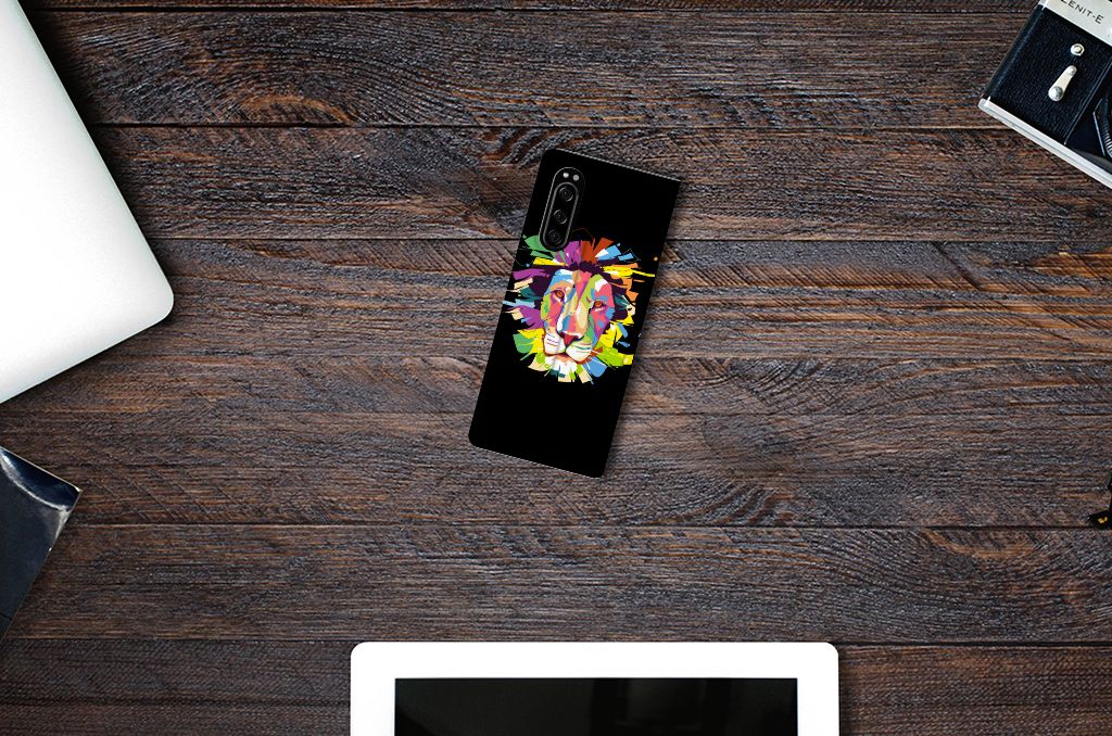 Sony Xperia 5 Magnet Case Lion Color