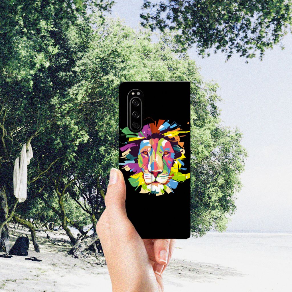Sony Xperia 5 Magnet Case Lion Color
