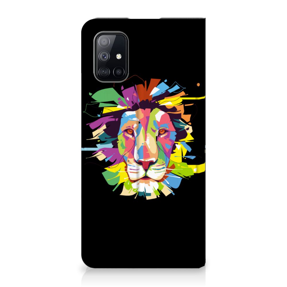 Samsung Galaxy M51 Magnet Case Lion Color