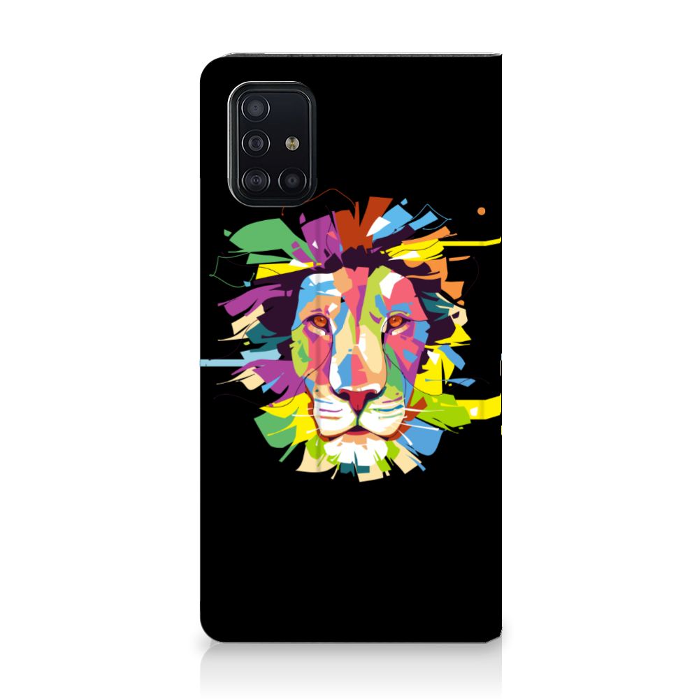 Samsung Galaxy A51 Magnet Case Lion Color