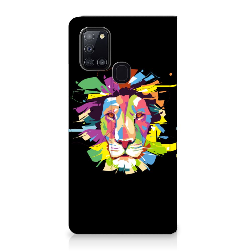 Samsung Galaxy A21s Magnet Case Lion Color