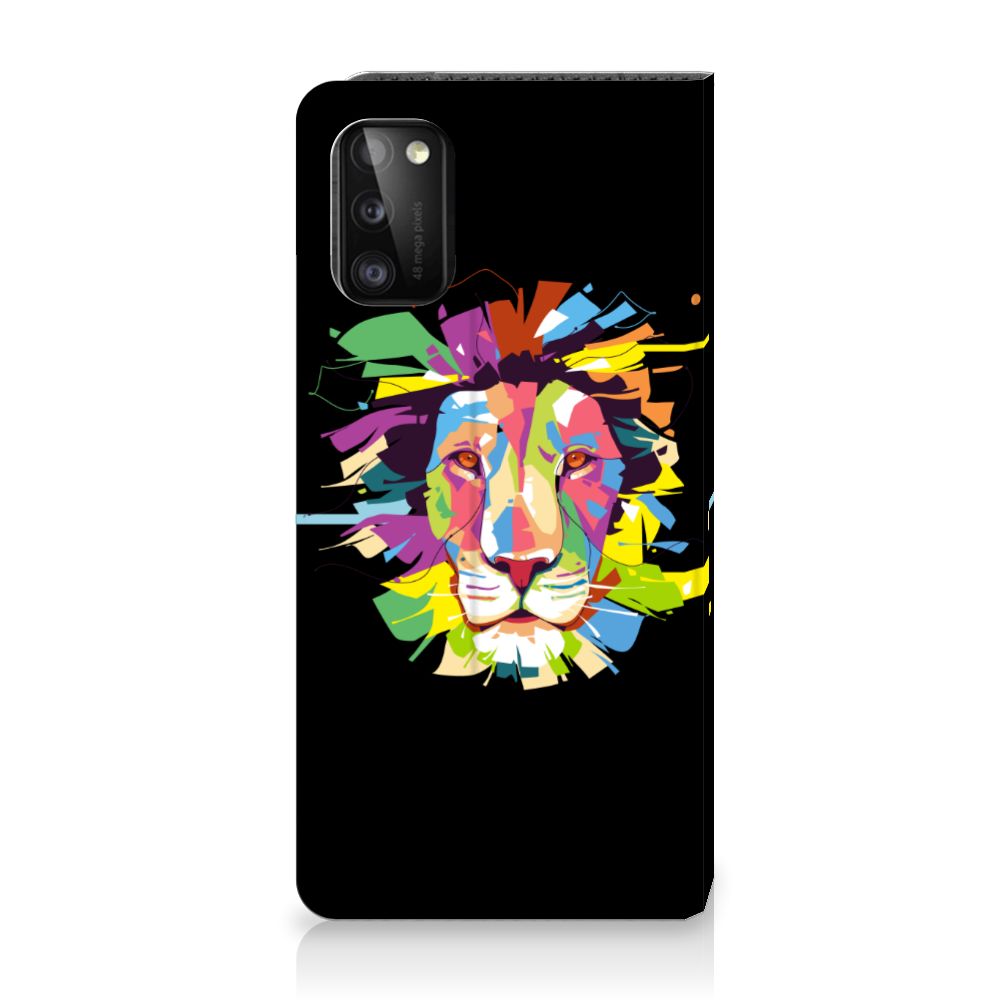 Samsung Galaxy A41 Magnet Case Lion Color