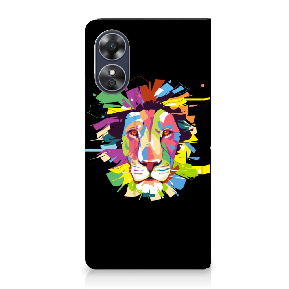 OPPO A17 Magnet Case Lion Color
