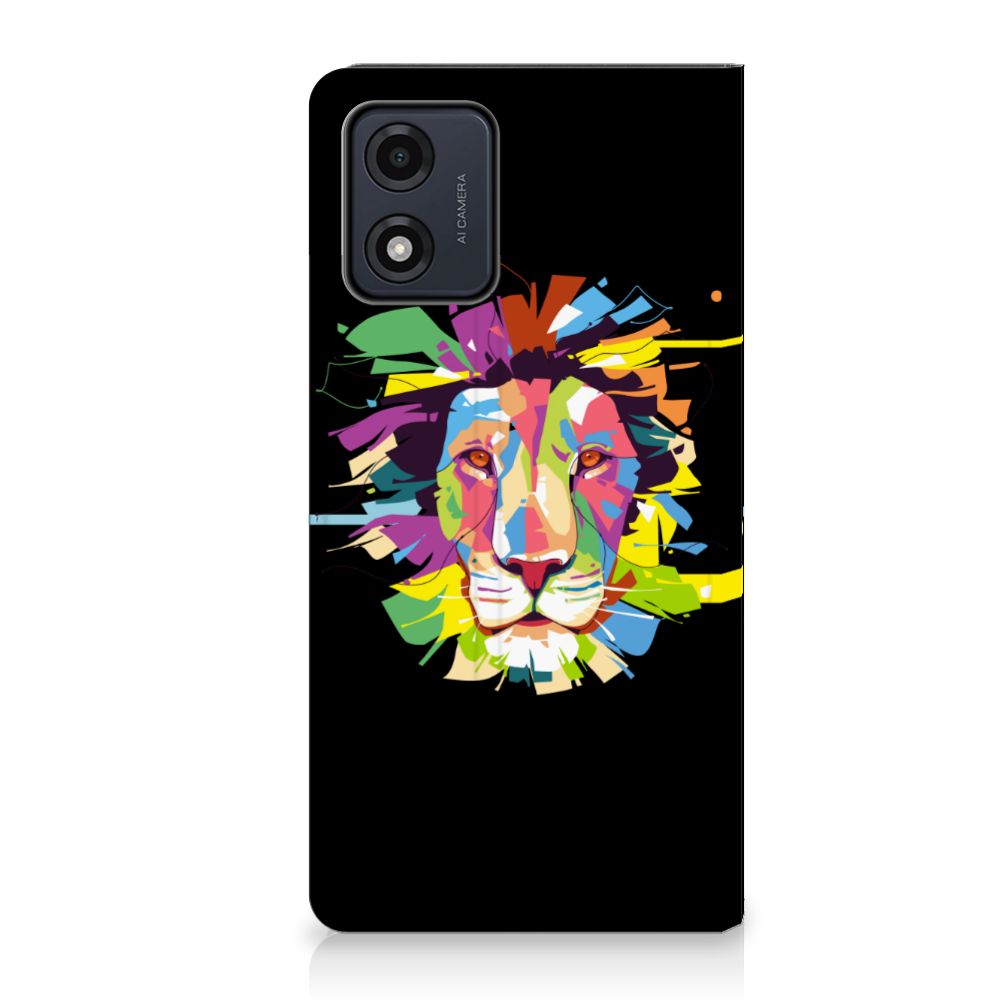 Motorola Moto E13 4G Magnet Case Lion Color