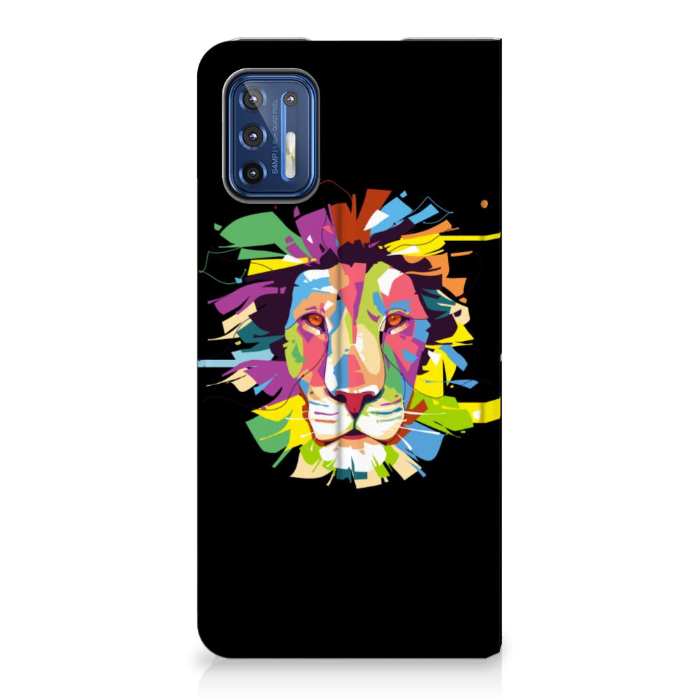 Motorola Moto G9 Plus Magnet Case Lion Color