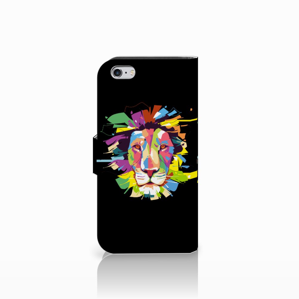 Apple iPhone 6 | 6s Leuk Hoesje Lion Color