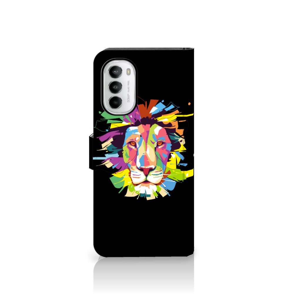 Motorola Moto G52 | Moto G82 Leuk Hoesje Lion Color