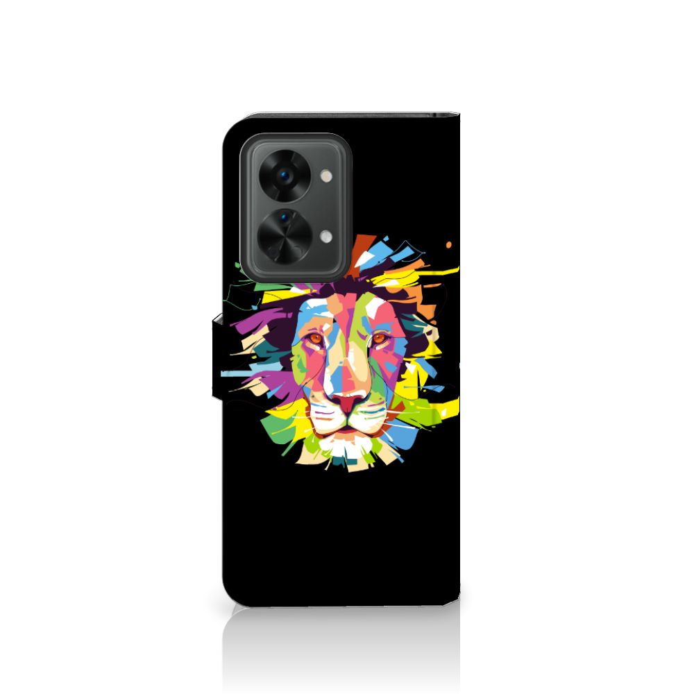 OnePlus Nord 2T Leuk Hoesje Lion Color