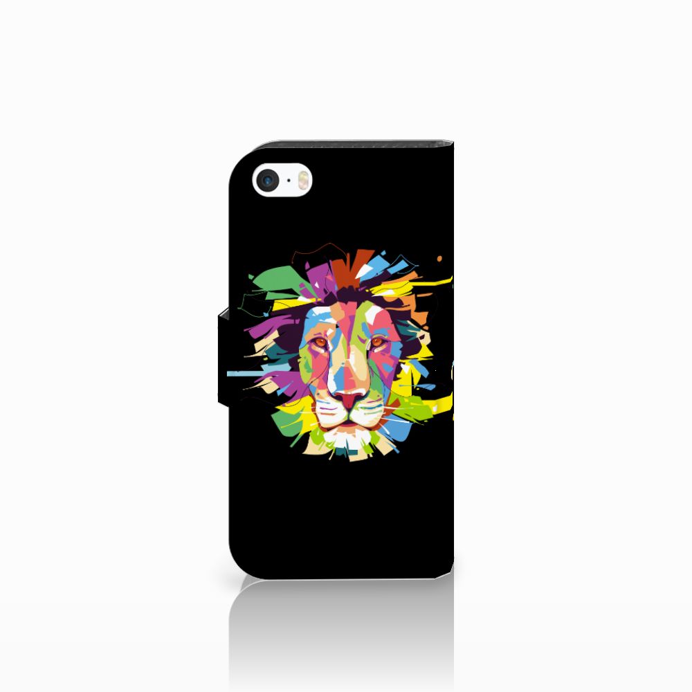 Apple iPhone 5 | 5s | SE Leuk Hoesje Lion Color