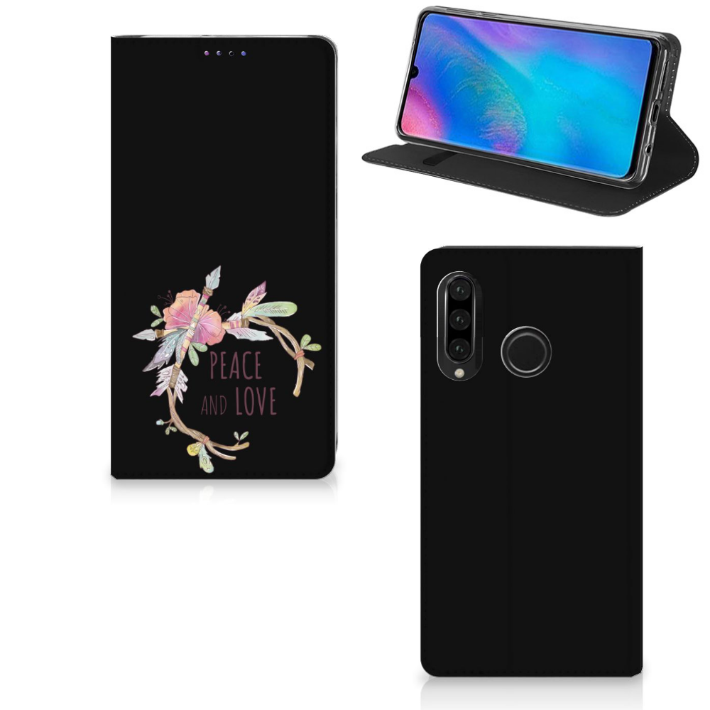 Huawei P30 Lite New Edition Magnet Case Boho Text