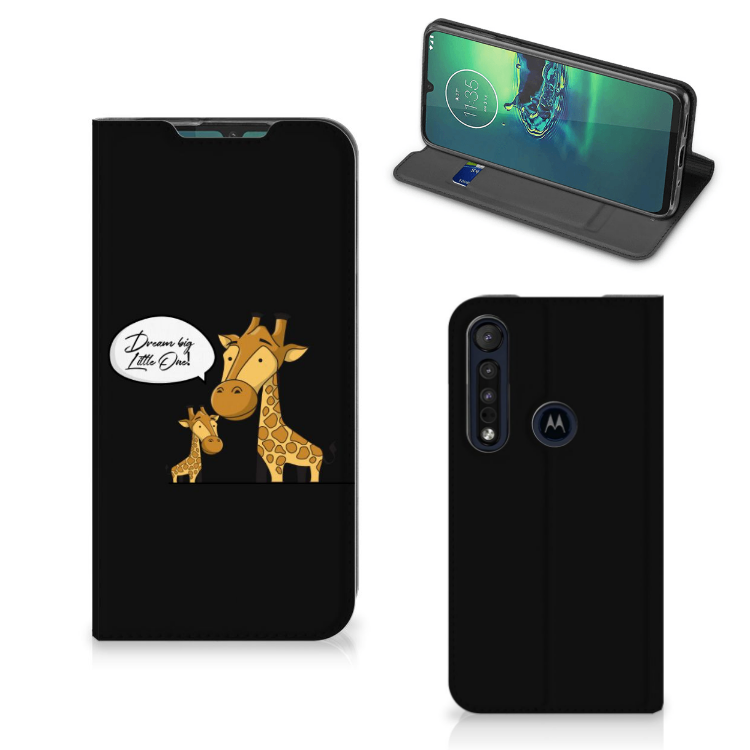 Motorola G8 Plus Magnet Case Giraffe